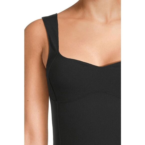 Free People Black Somewhere Sometime Cami Stretch Tank Top Med NWOT - Picture 8 of 8